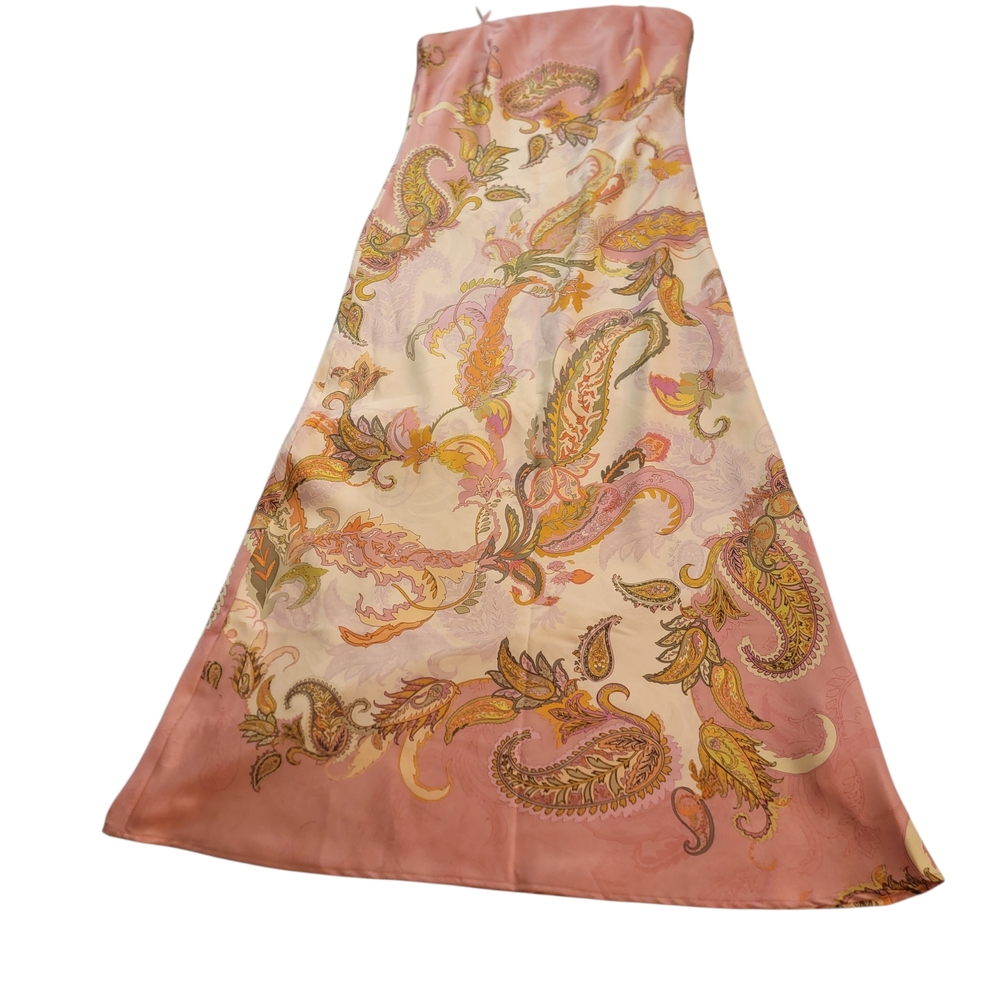 Gianni Bini Pink and Orange Paisley Maxi Dress - Picture 2 of 7